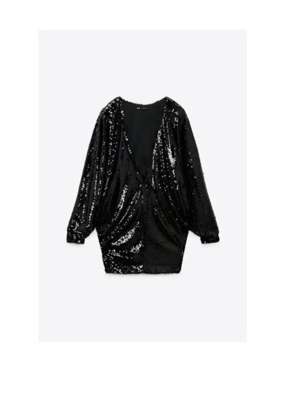 Zara Black Sequin Mini Dress